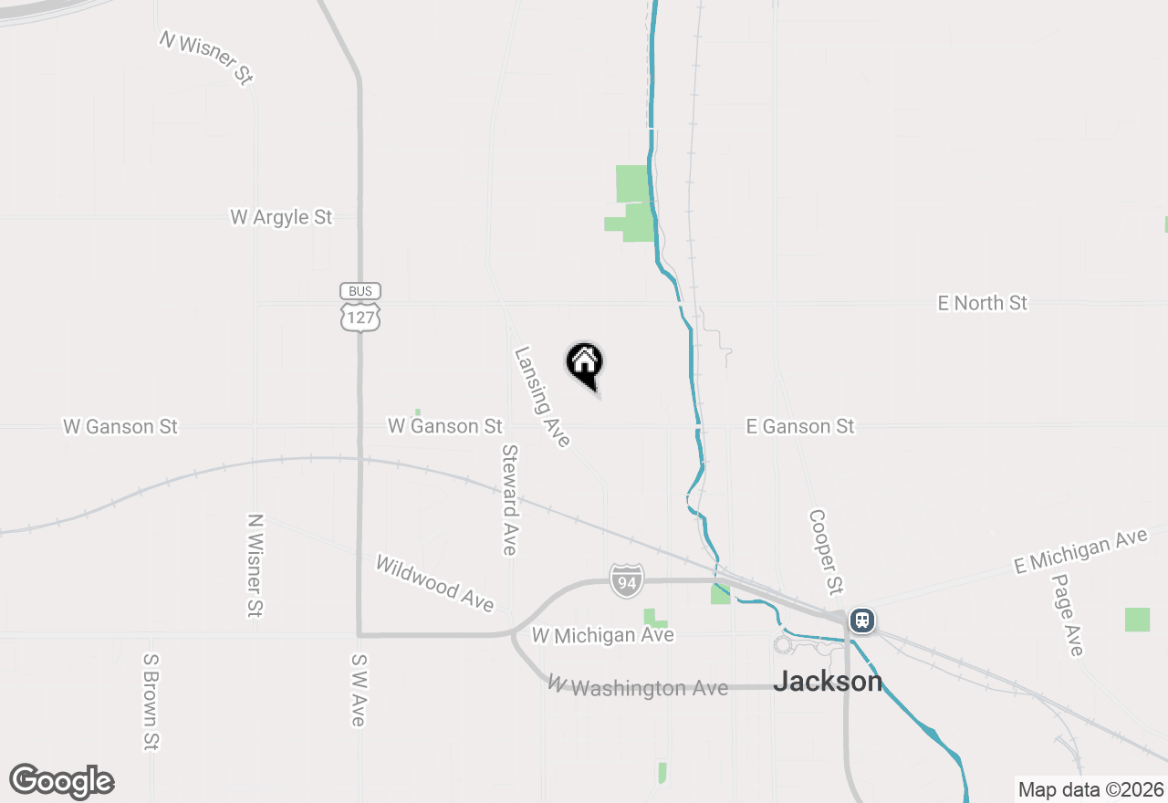 Map of 313 Taylor Street, Jackson, MI 49202