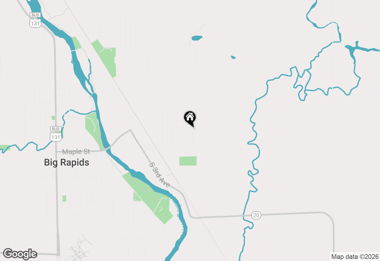 Map of 202 S Bronson Avenue, Big Rapids, MI 49307