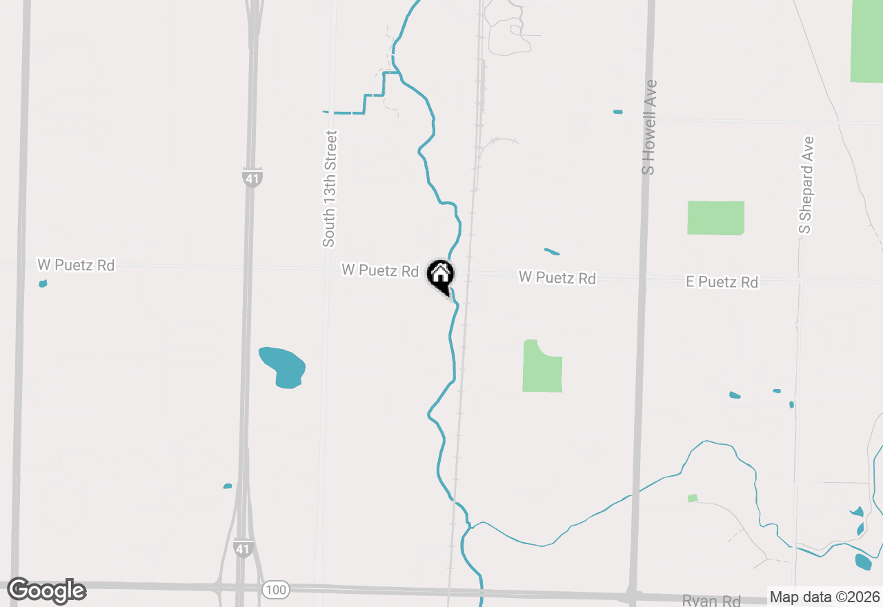 Map of 801 W Puetz Rd, Oak Creek, WI 53154