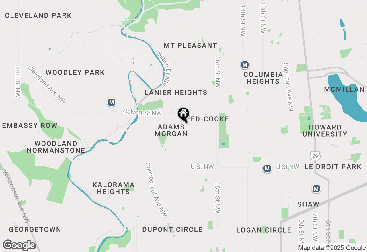 Map of 2370 Champlain Street Nw #34, Washington, DC 20009