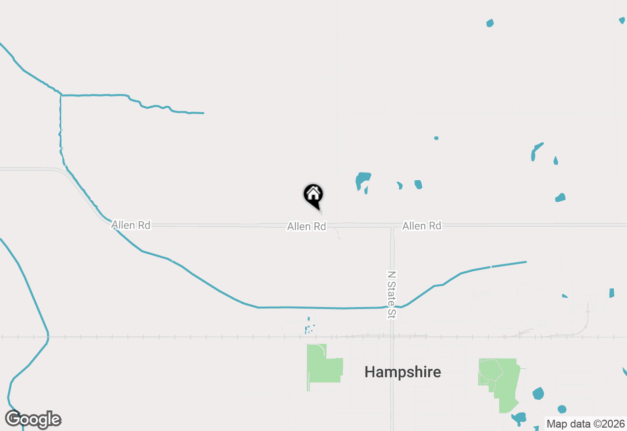 Map of 421 E Meadowdale Circle, Hampshire, IL 60140