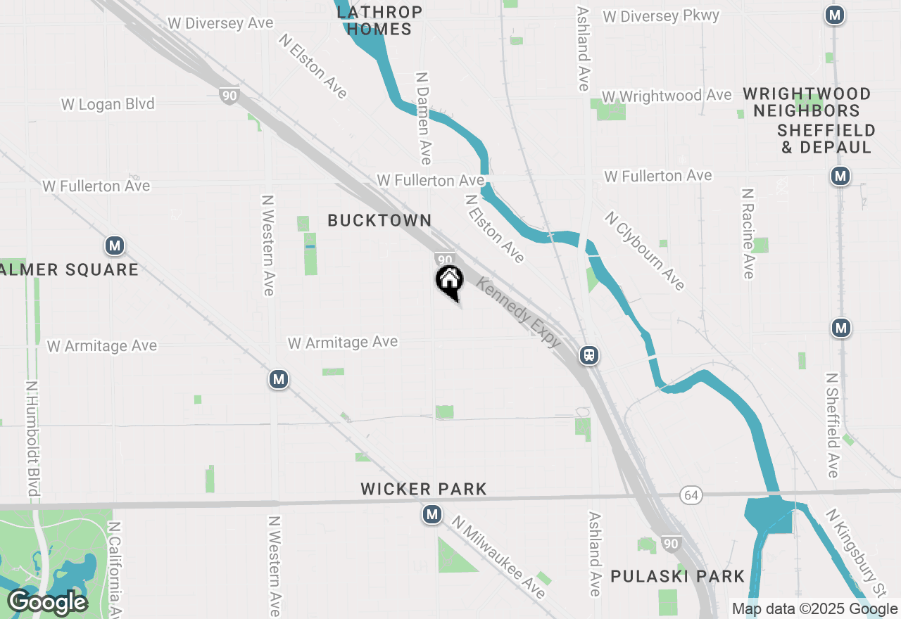 Map of 2044 N Winchester Avenue #2F, Chicago, IL 60622