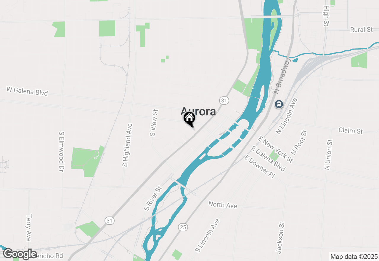 Map of 222 W Benton Street, Aurora, IL 60506