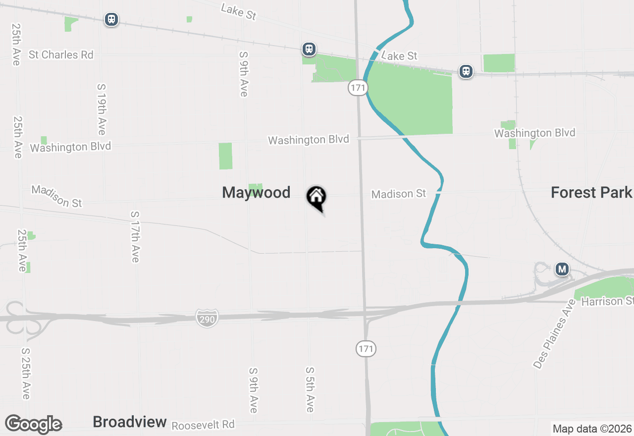 Map of 1110 S 4th Avenue, Maywood, IL 60153