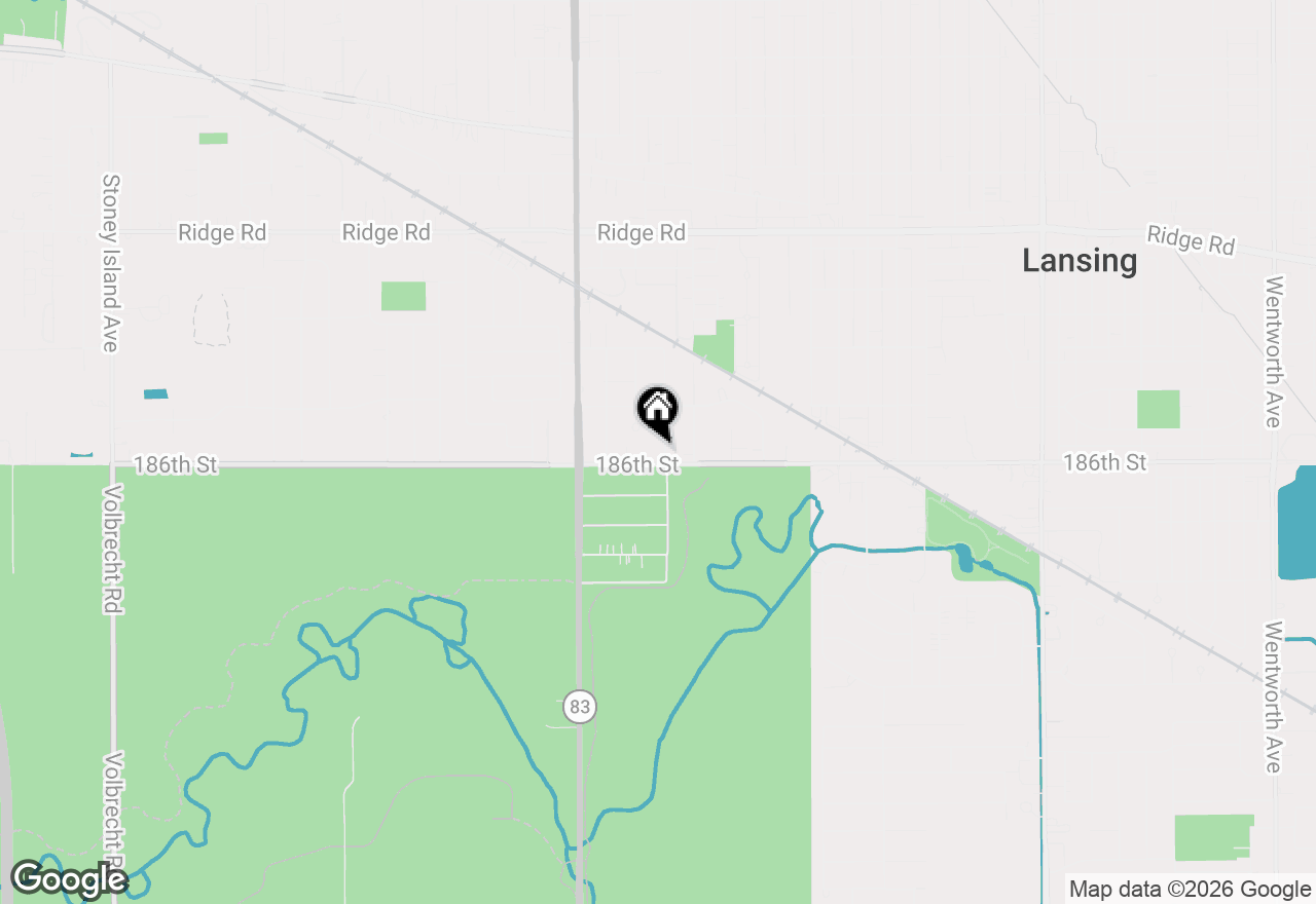 Map of 18538 Oak Avenue, Lansing, IL 60438