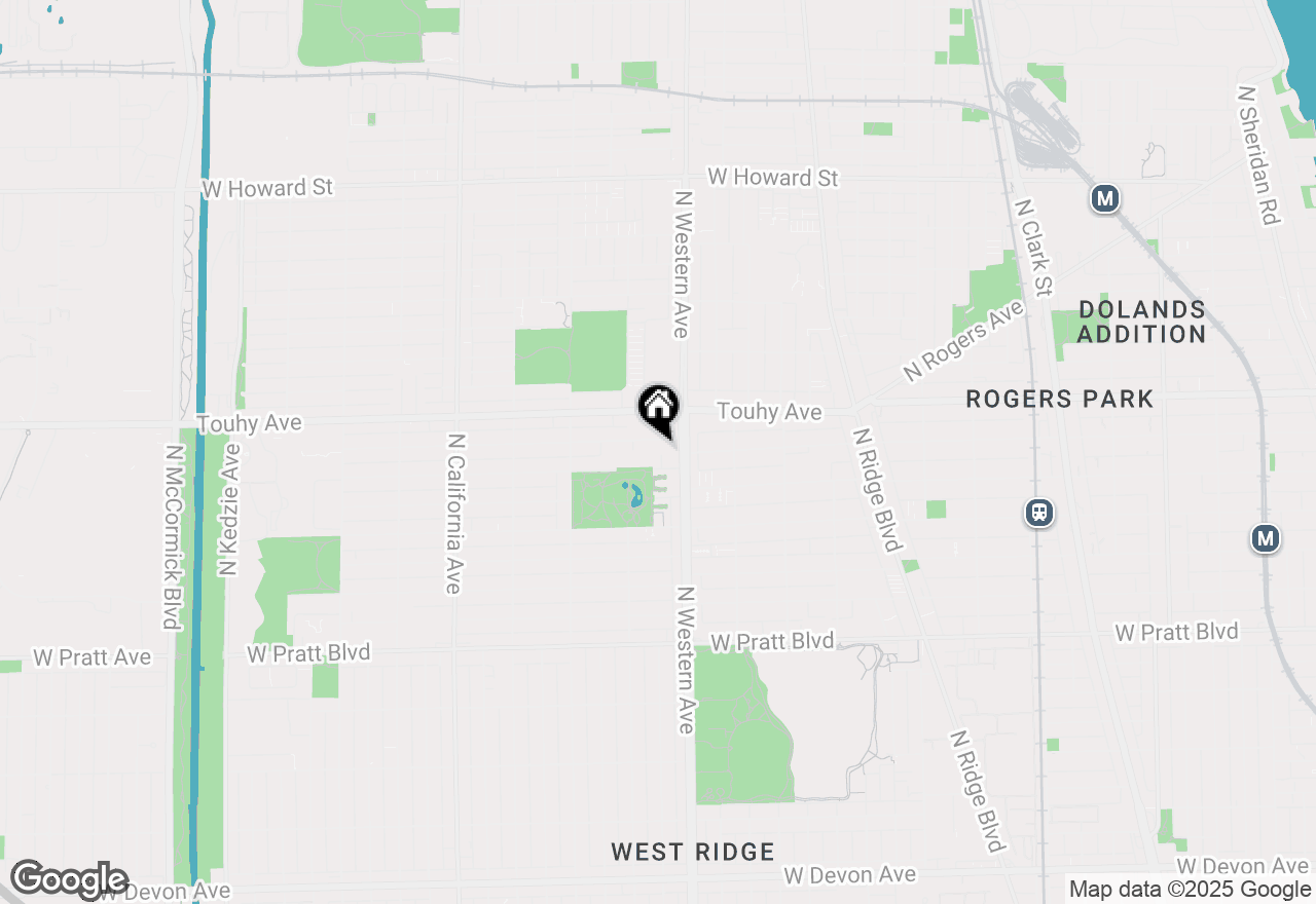 Map of 2425 W Fitch Avenue #2, Chicago, IL 60645