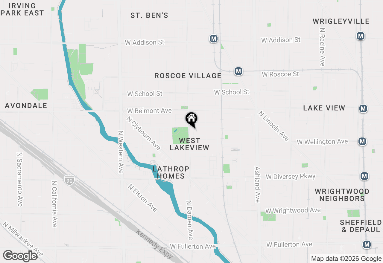 Map of 3045 N Damen Avenue #1, Chicago, IL 60618