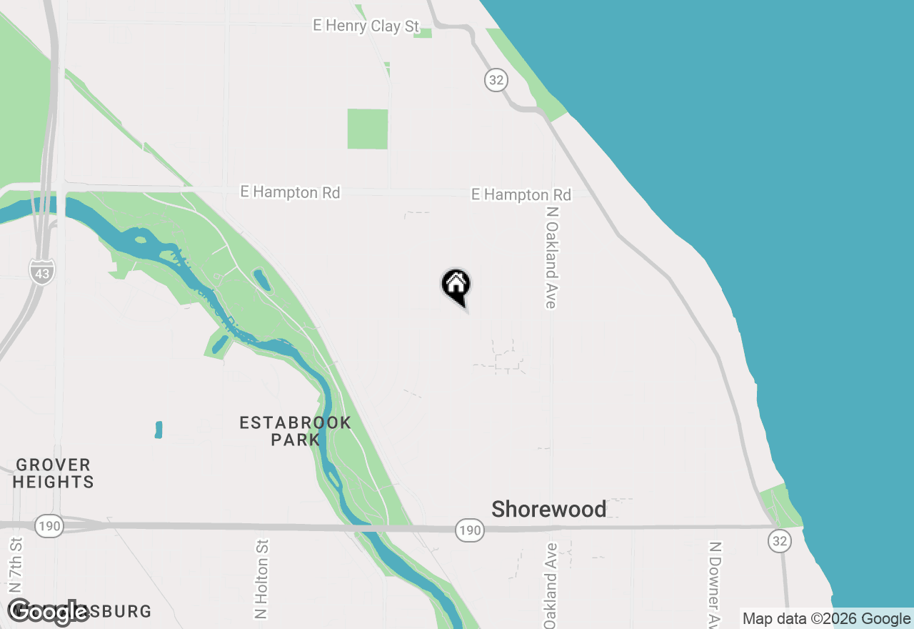 Map of 1406 E Kensington Blvd, Shorewood, WI 53211