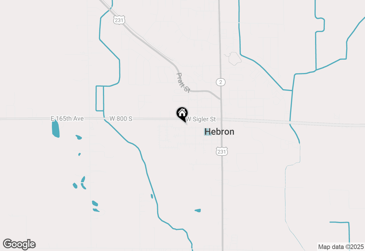 Map of 503 W Church Street, Hebron, IN 46341
