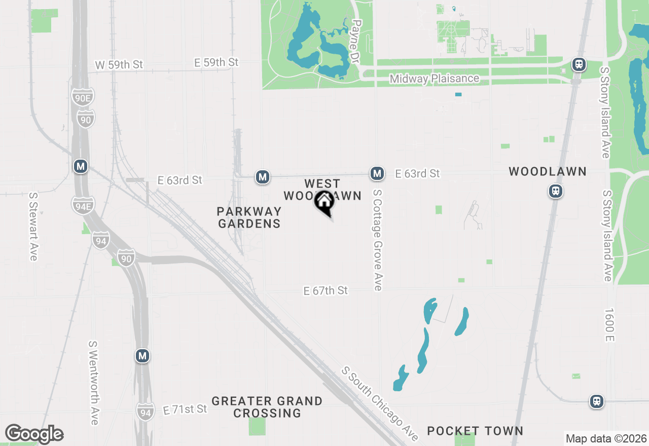 Map of 6439 S Saint Lawrence Avenue #2, Chicago, IL 60637