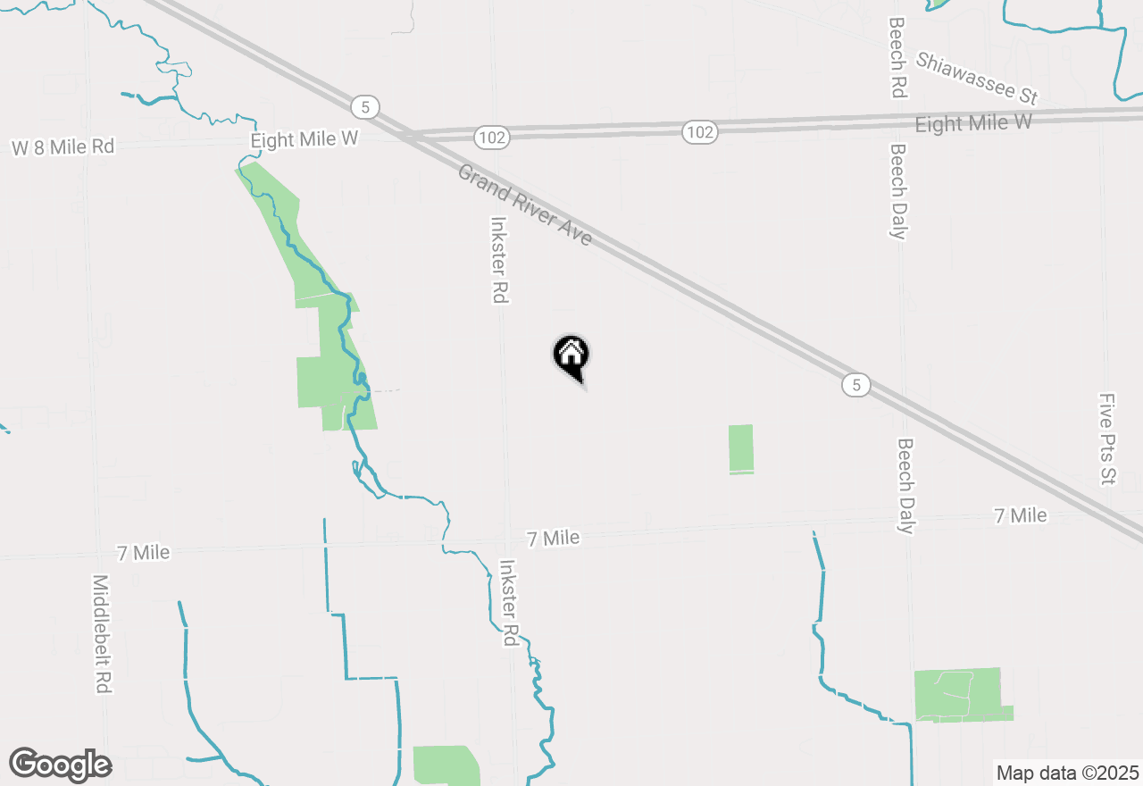 Map of 19493 Negaunee, Redford, MI 48240