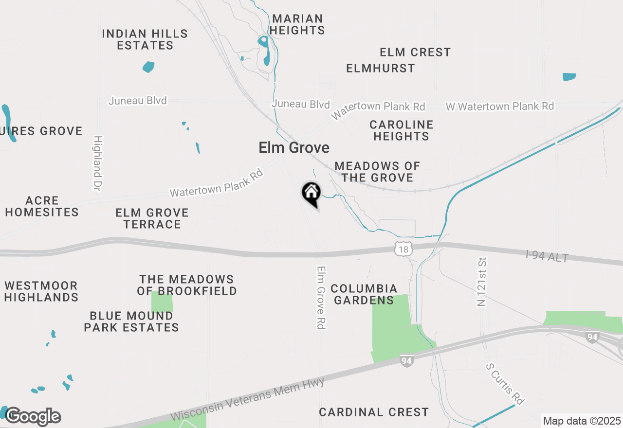 Map of 718 Elm Grove Rd, Elm Grove, WI 53122