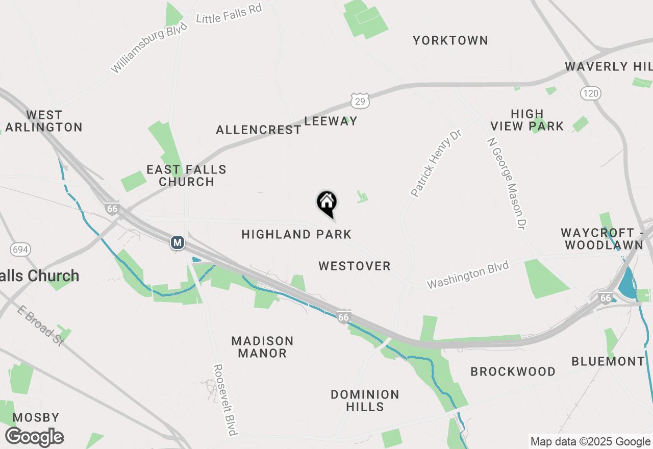 Map of 6012 19th Street N, Arlington, VA 22205