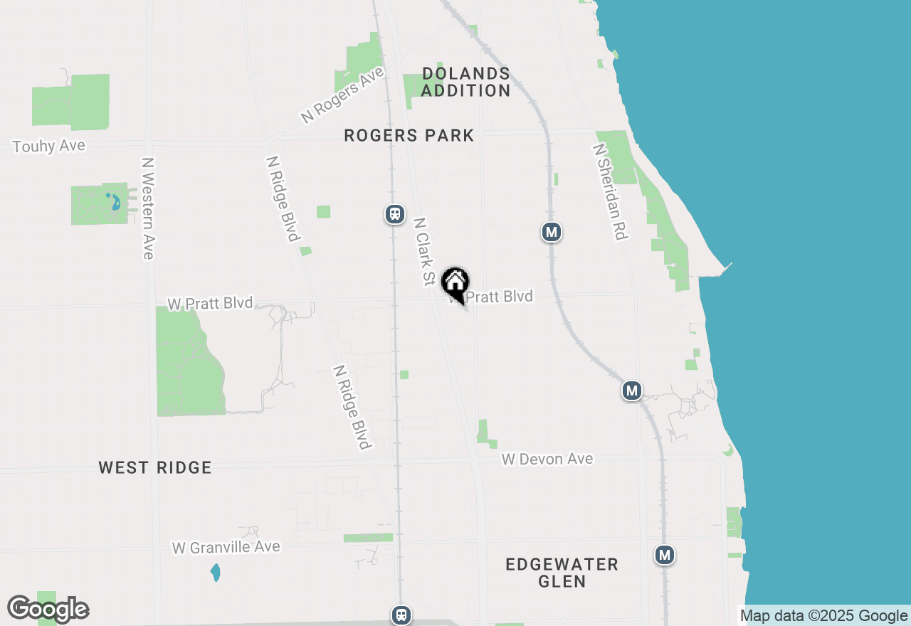 Map of 1628 W Columbia Avenue #3, Chicago, IL 60626