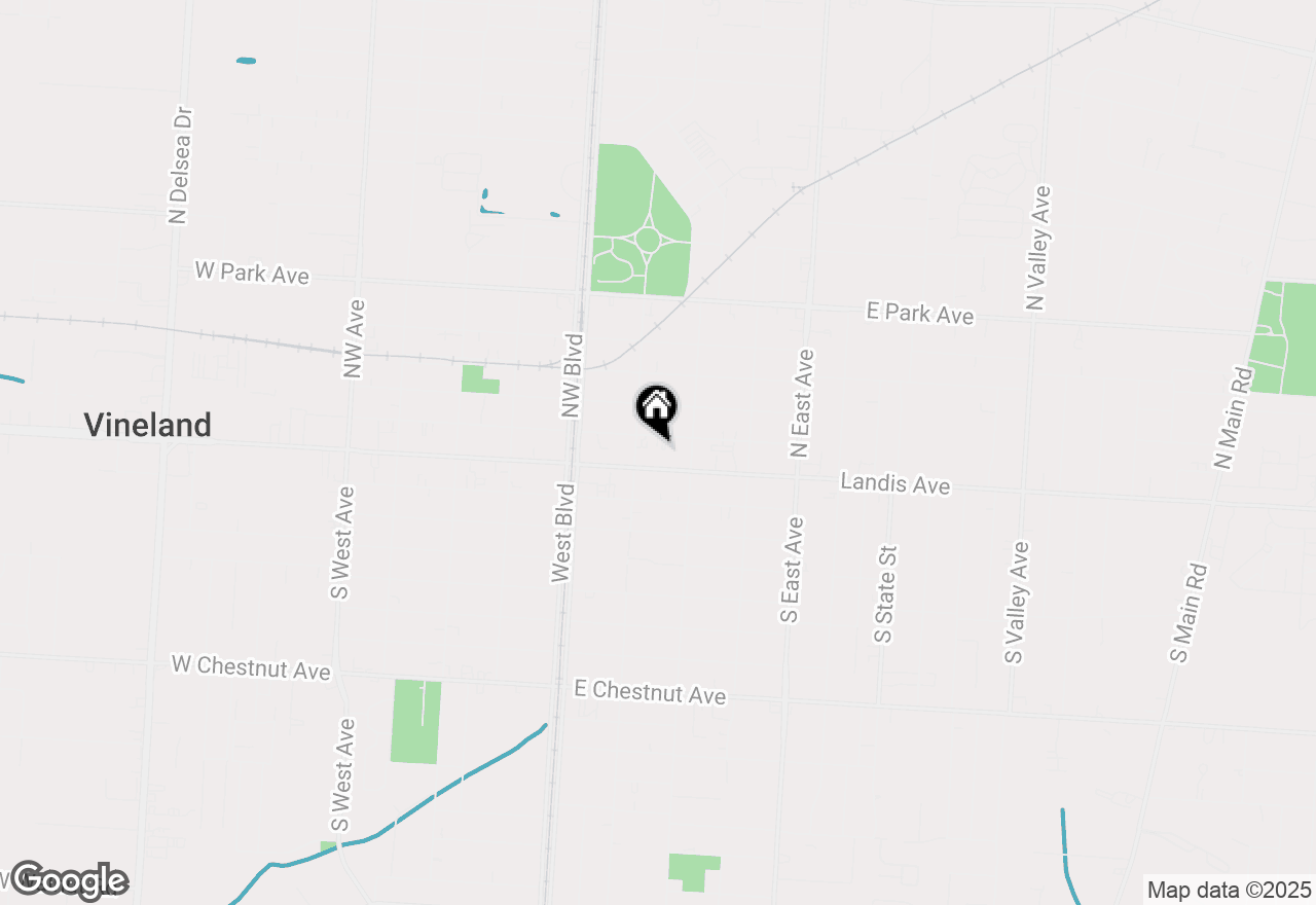 Map of 616 E Landis Avenue, Vineland, NJ 08360