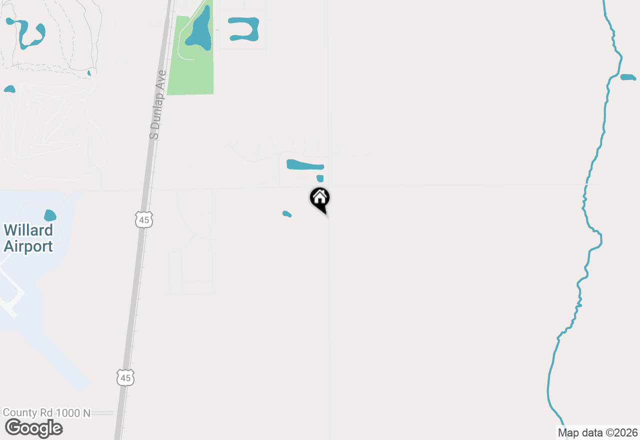 Map of 1081 County Road 1200 E, Tolono, IL 61880