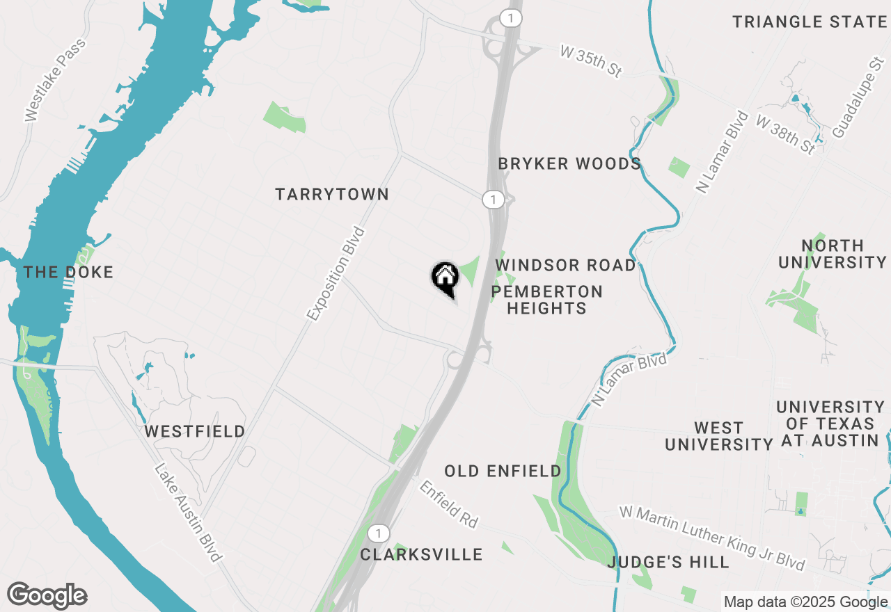 Map of 2103 Bowman Ave, Austin, TX 78703