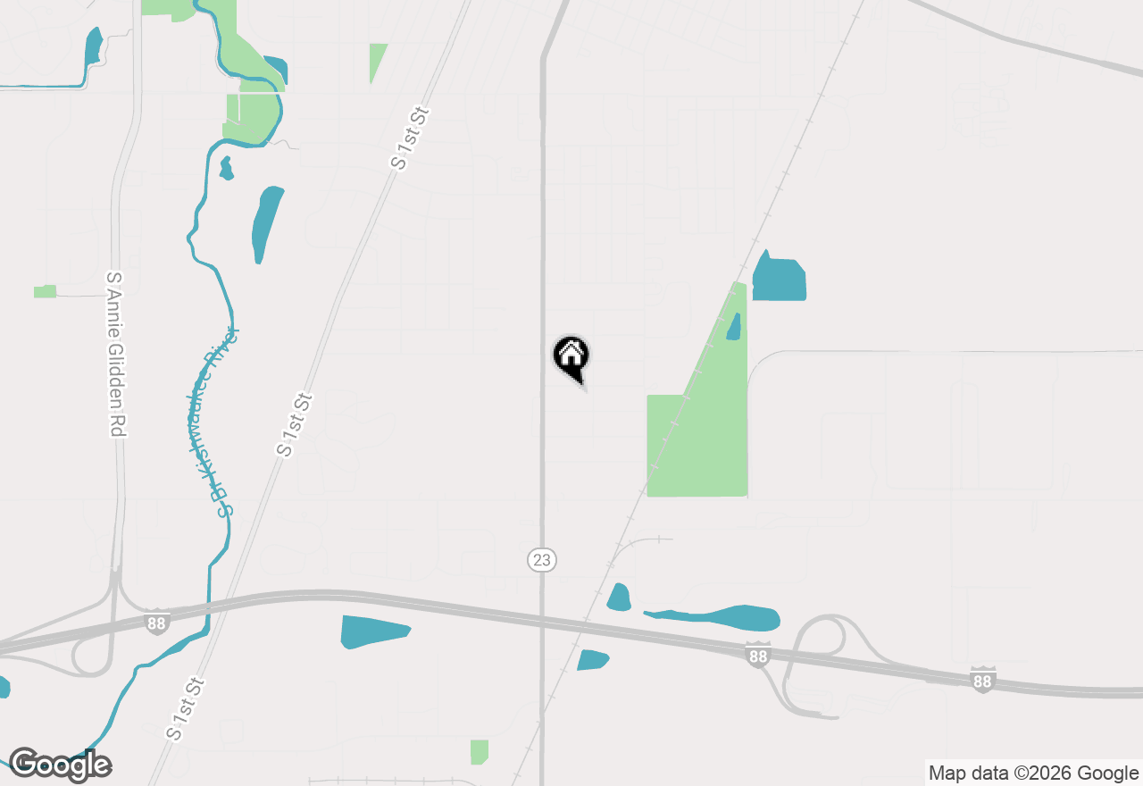 Map of 422 Best Avenue, Dekalb, IL 60115