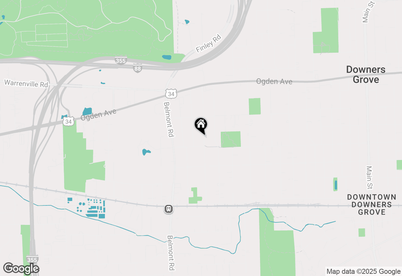 Map of 4618 Woodward Avenue, Downers Grove, IL 60515