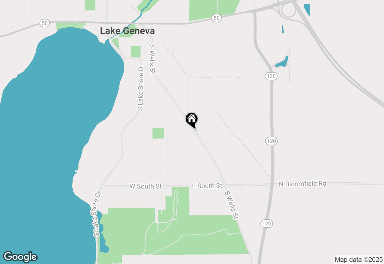 Map of 914 Wells St, Lake Geneva, WI 53147