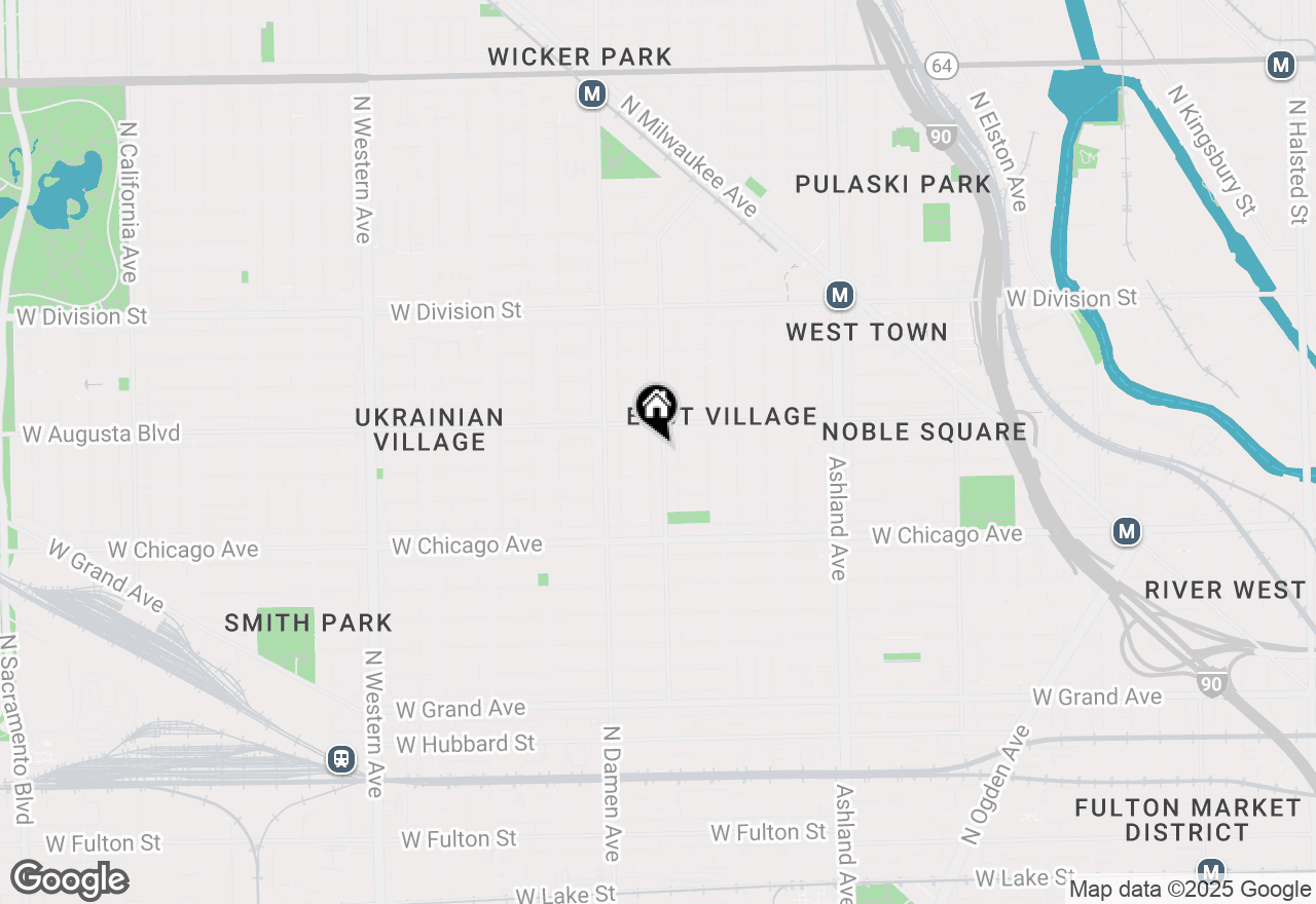 Map of 930 N Wolcott Avenue #2, Chicago, IL 60622