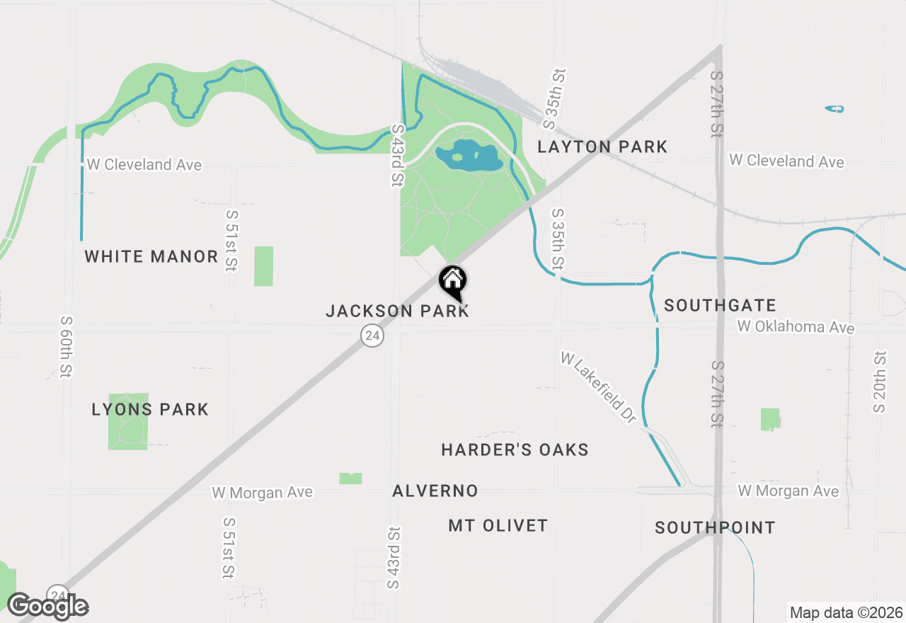 Map of 3059 S 40th St, Milwaukee, WI 53215