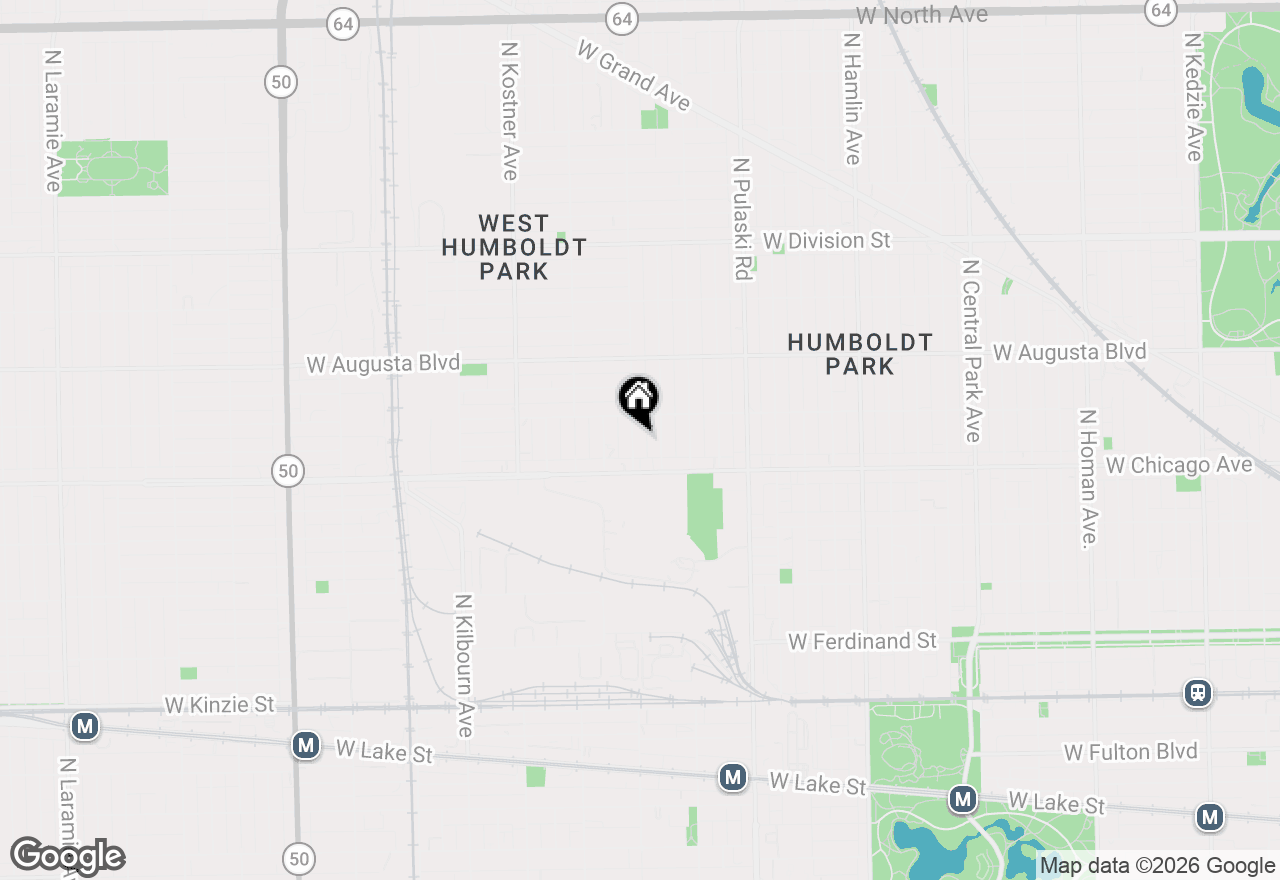 Map of 833 N Keeler Avenue, Chicago, IL 60651
