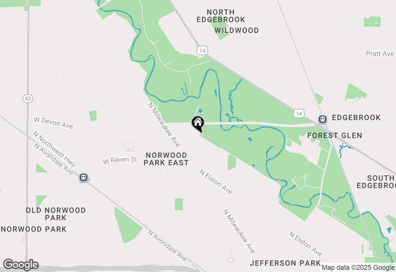 Map of 6334 N Melvina Avenue, Chicago, IL 60646