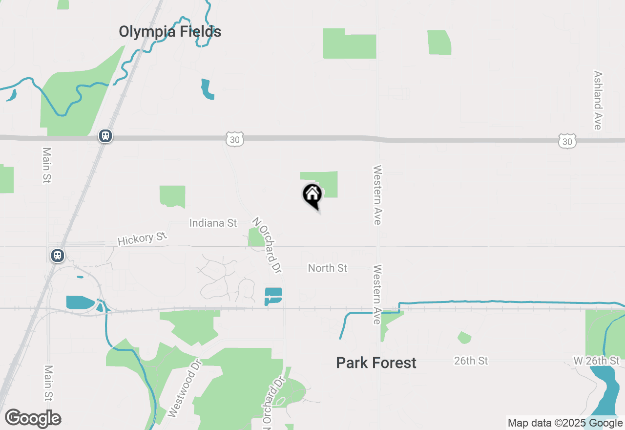 Map of 213 Berry Street, Park Forest, IL 60466