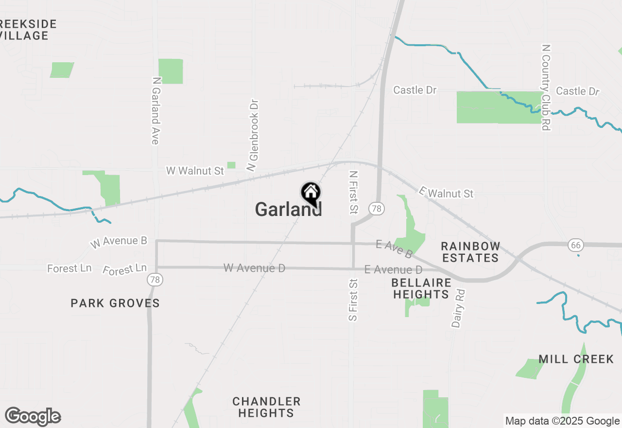 Map of 303 Main Street, Garland, TX 75040