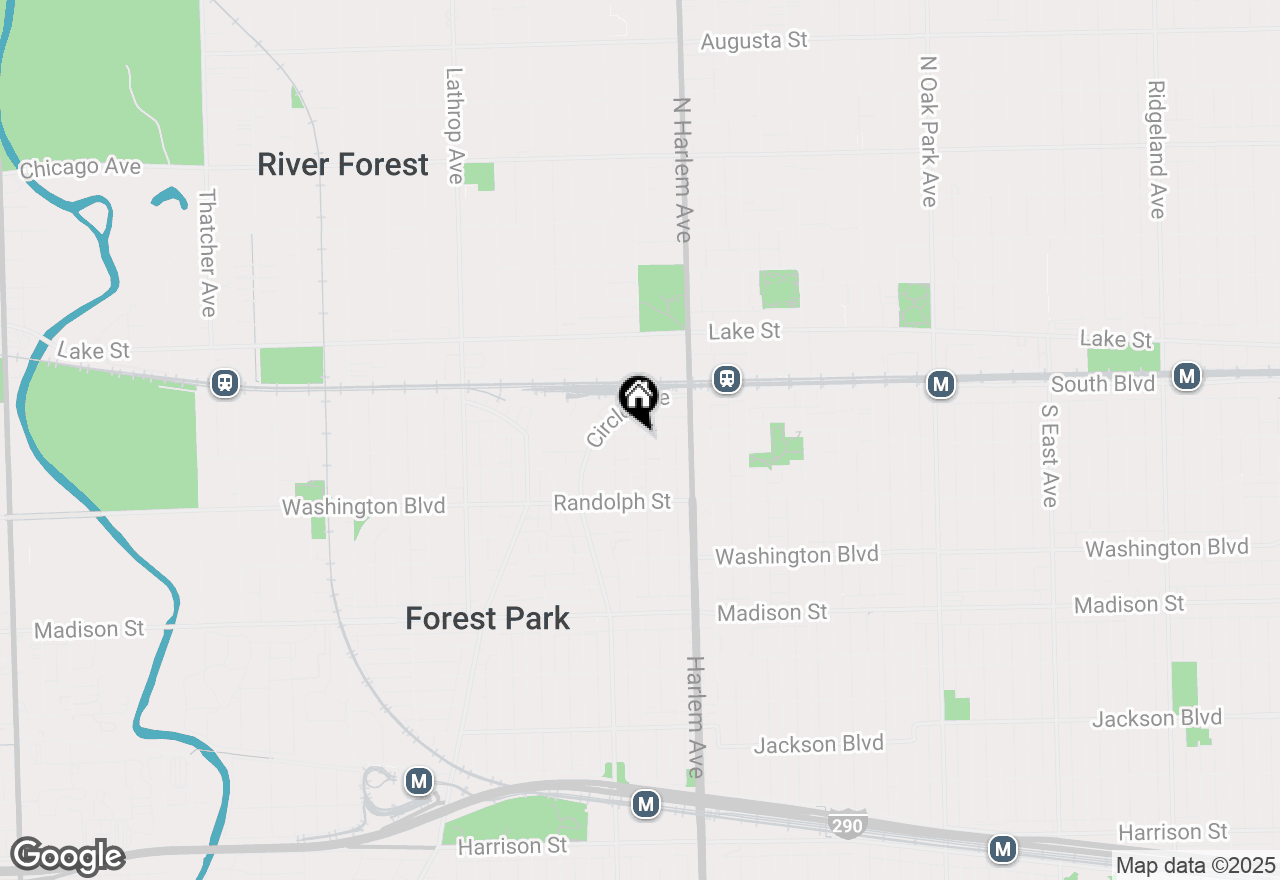 Map of 7240 Franklin Street #2A, Forest Park, IL 60130