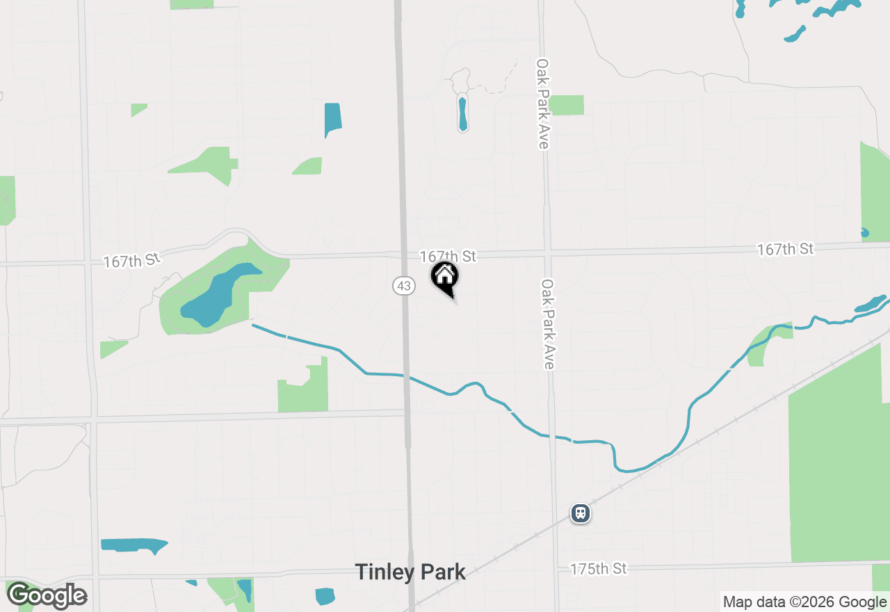 Map of 16815 Crystal Court, Tinley Park, IL 60477