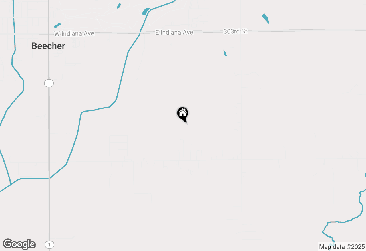 Map of 424 E Corning Road, Beecher, IL 60401