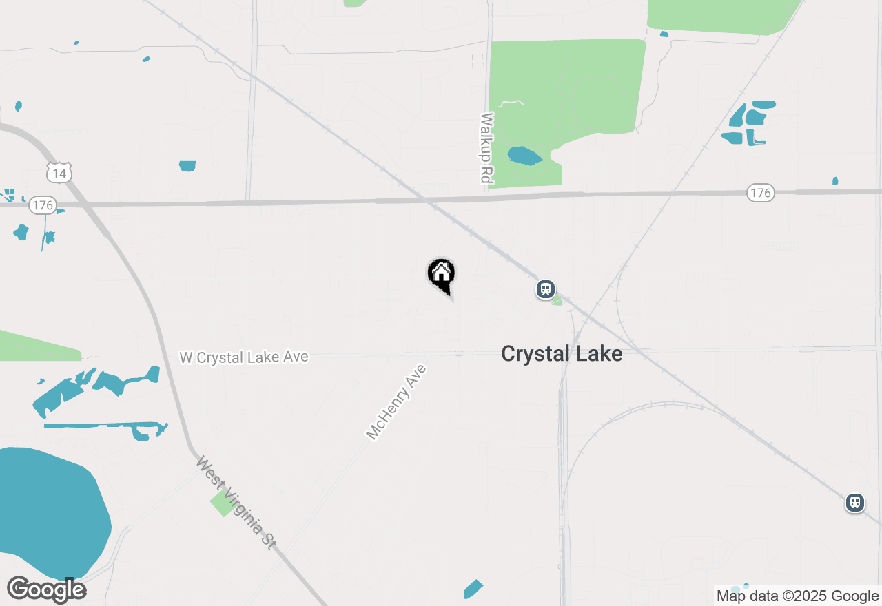 Map of 93 Elmhurst Street #2, Crystal Lake, IL 60014