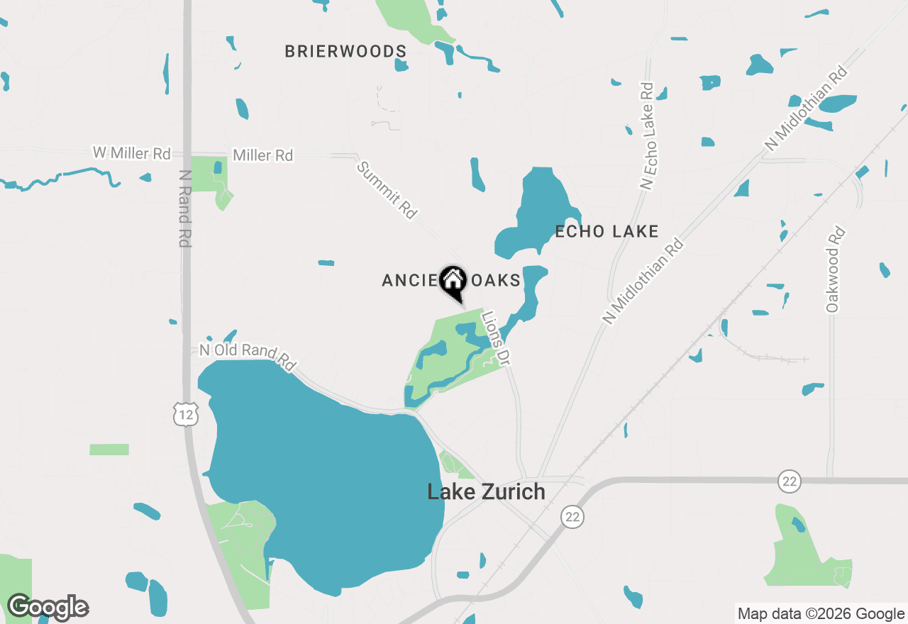 Map of 207 Lions Court, Lake Zurich, IL 60047