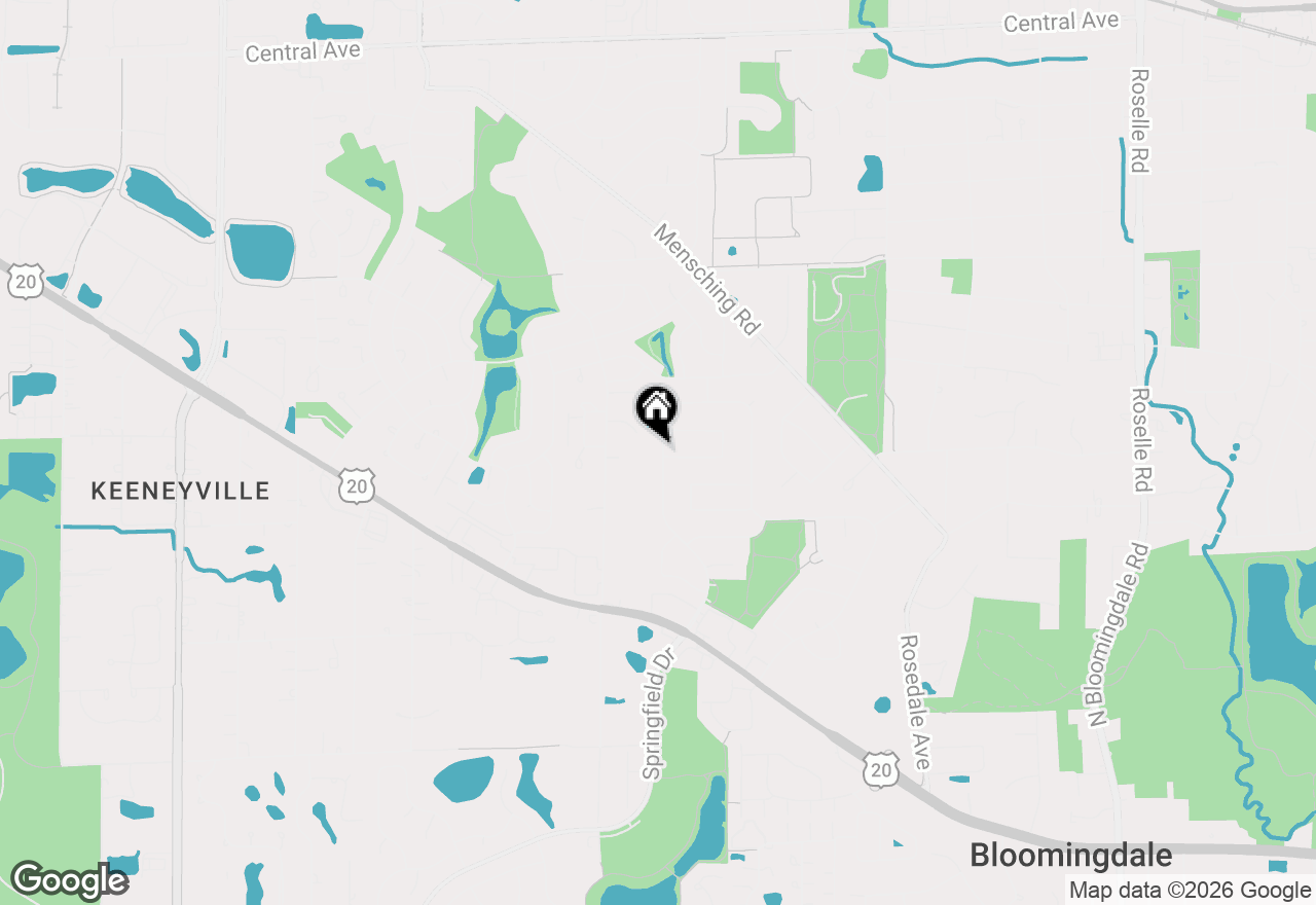 Map of 704 Springfield Drive, Roselle, IL 60172