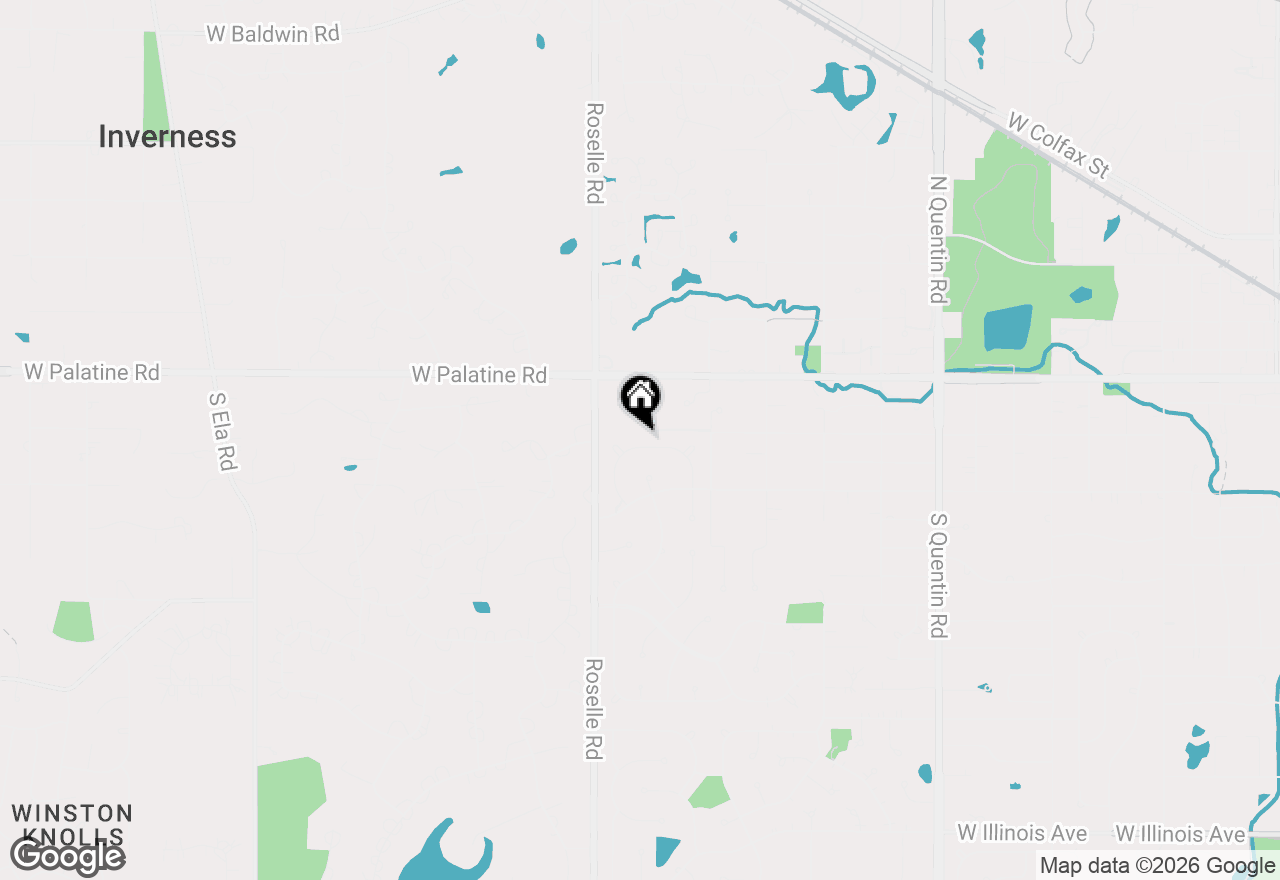 Map of 1310 W Hampton Place, Palatine, IL 60067