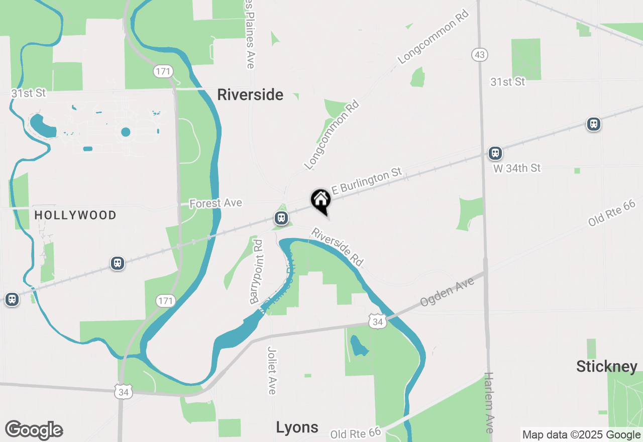 Map of 68 Lawton Road, Riverside, IL 60546