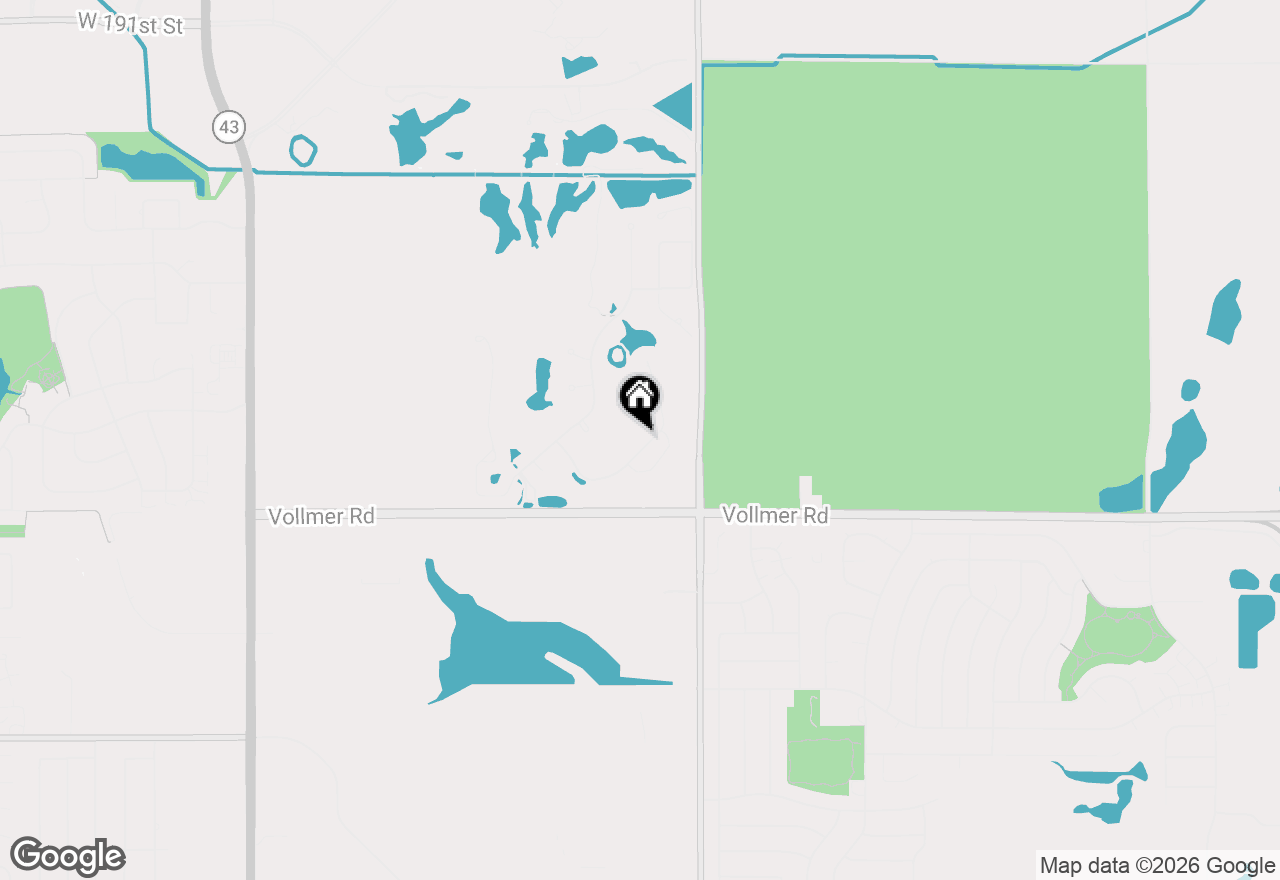 Map of 58 Olympus Drive, Tinley Park, IL 60477