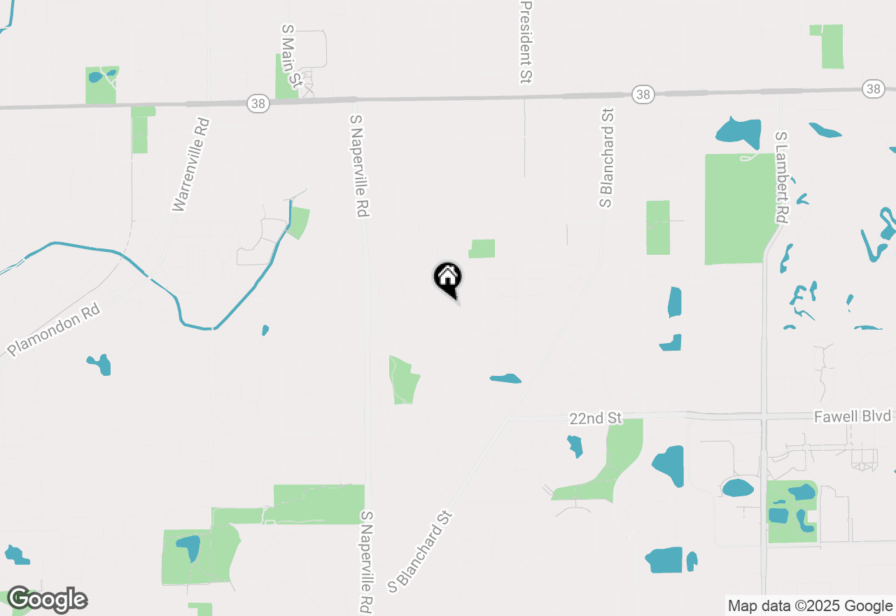 Map of 647 Farnham Lane, Wheaton, IL 60189