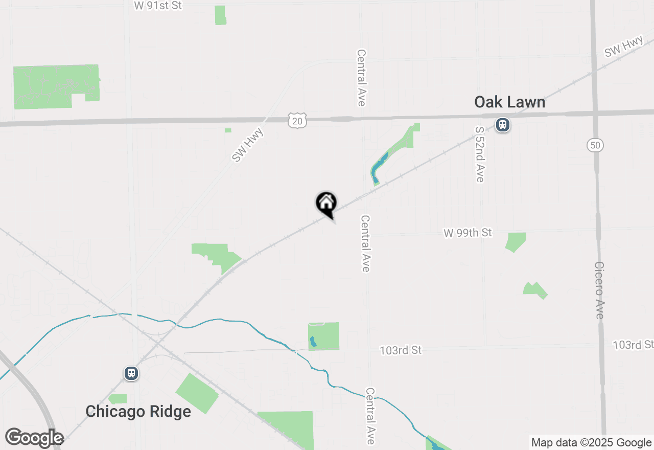 Map of 9833 Massasoit Avenue, Oak Lawn, IL 60453