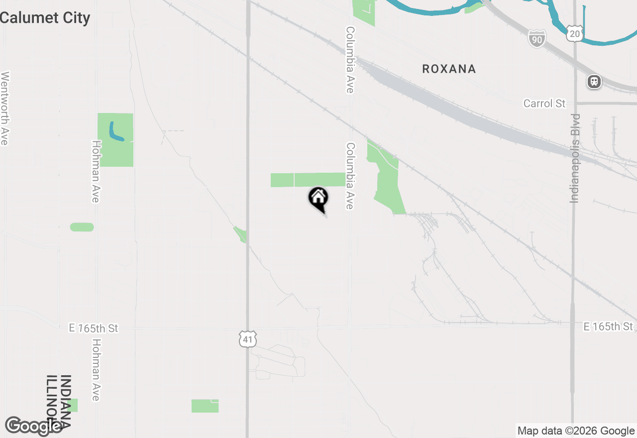 Map of 1046 Merrill Street, Hammond, IN 46320