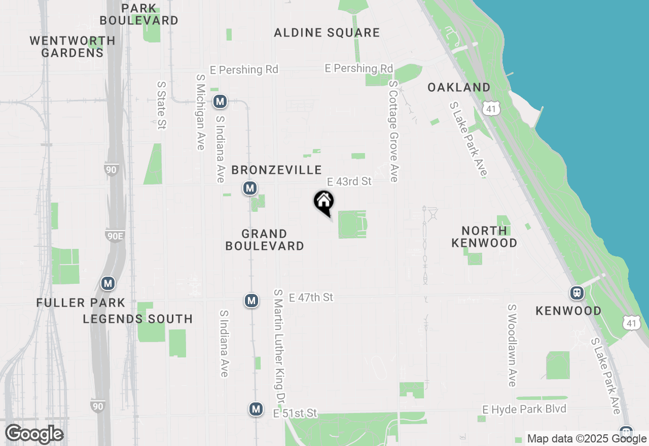 Map of 530 E 44th Place, Chicago, IL 60653