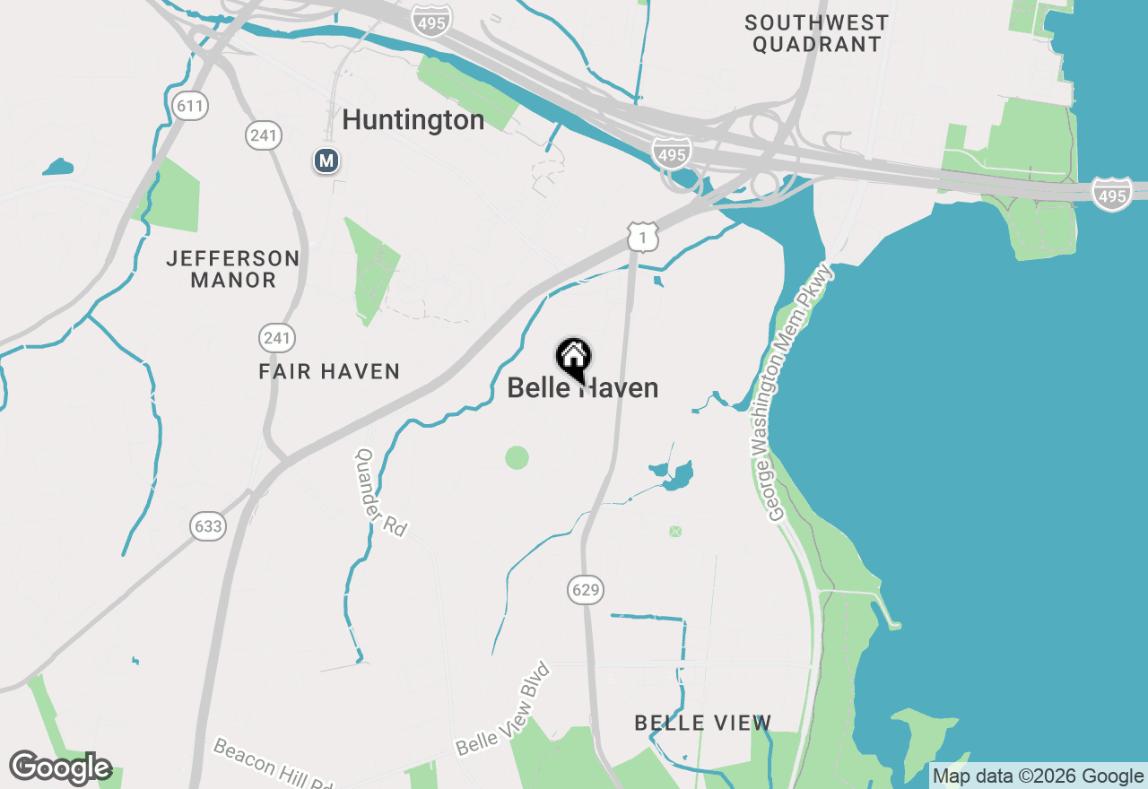 Map of 6108 Vernon Terrace, Alexandria, VA 22307
