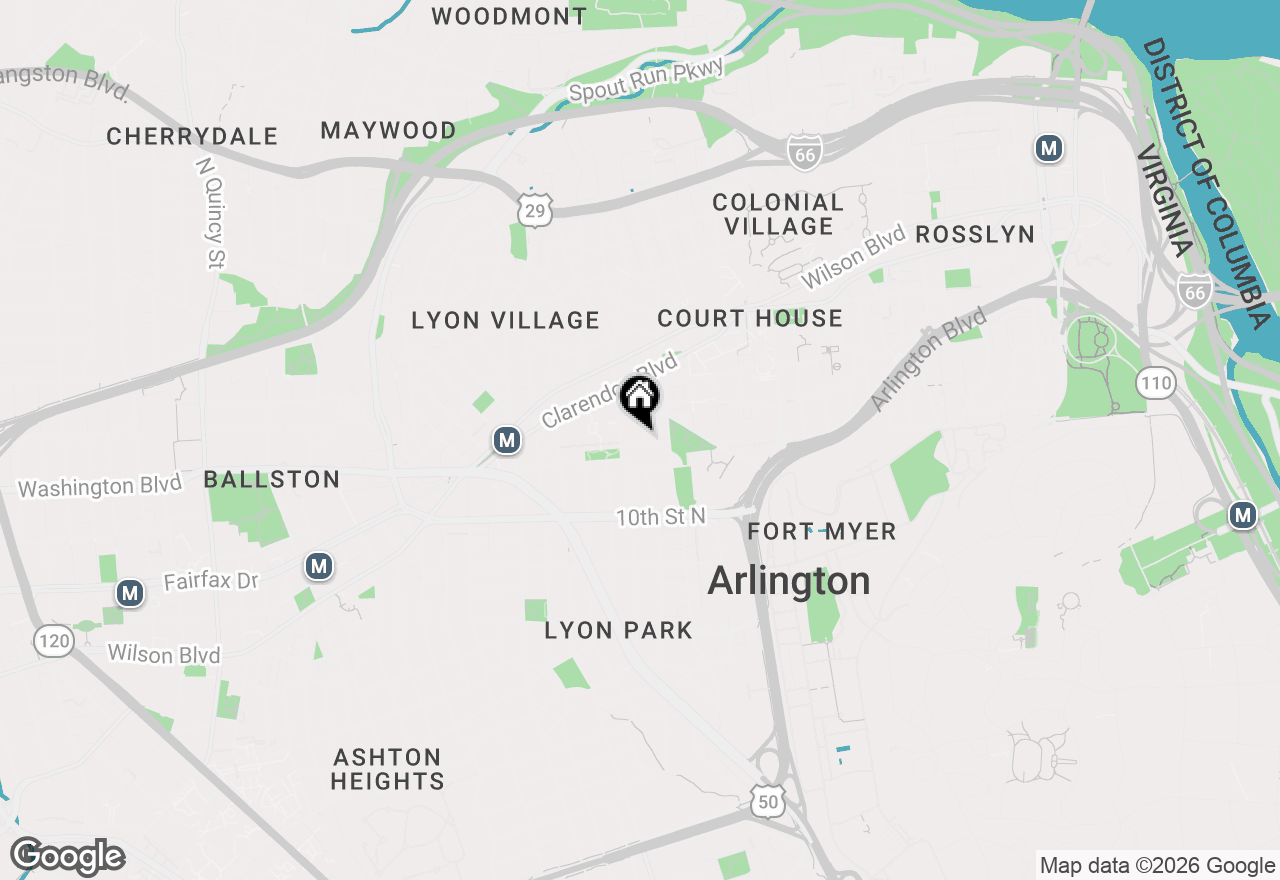 Map of 1200 N Cleveland Street, Arlington, VA 22201