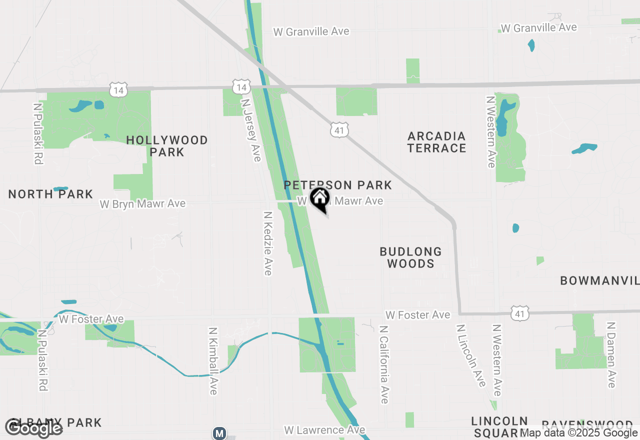 Map of 5519 N Virginia Avenue, Chicago, IL 60625