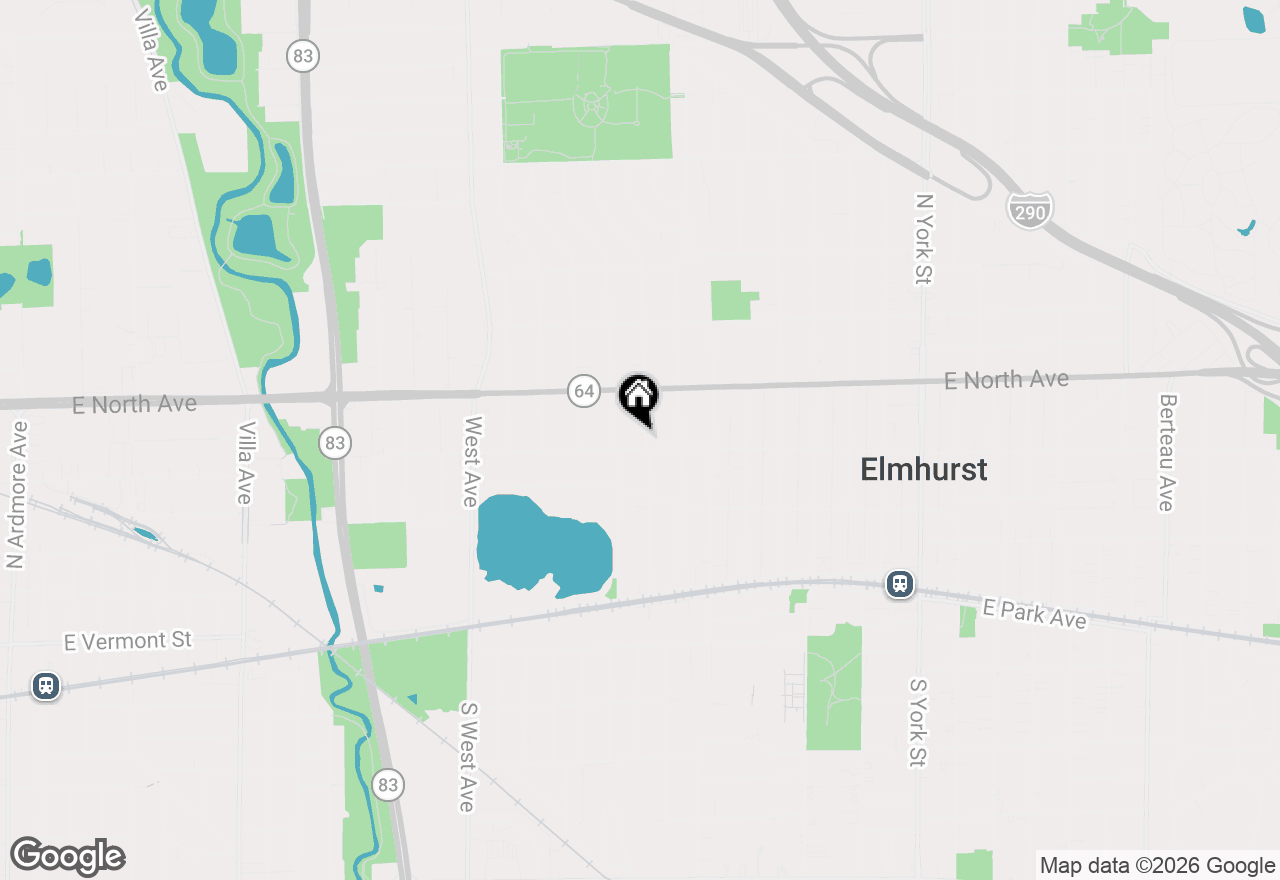 Map of 240 N Oak Street, Elmhurst, IL 60126