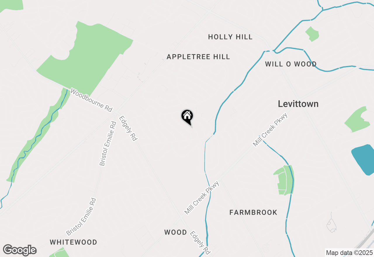 Map of 24 Robin Hill Lane, Levittown, PA 19055