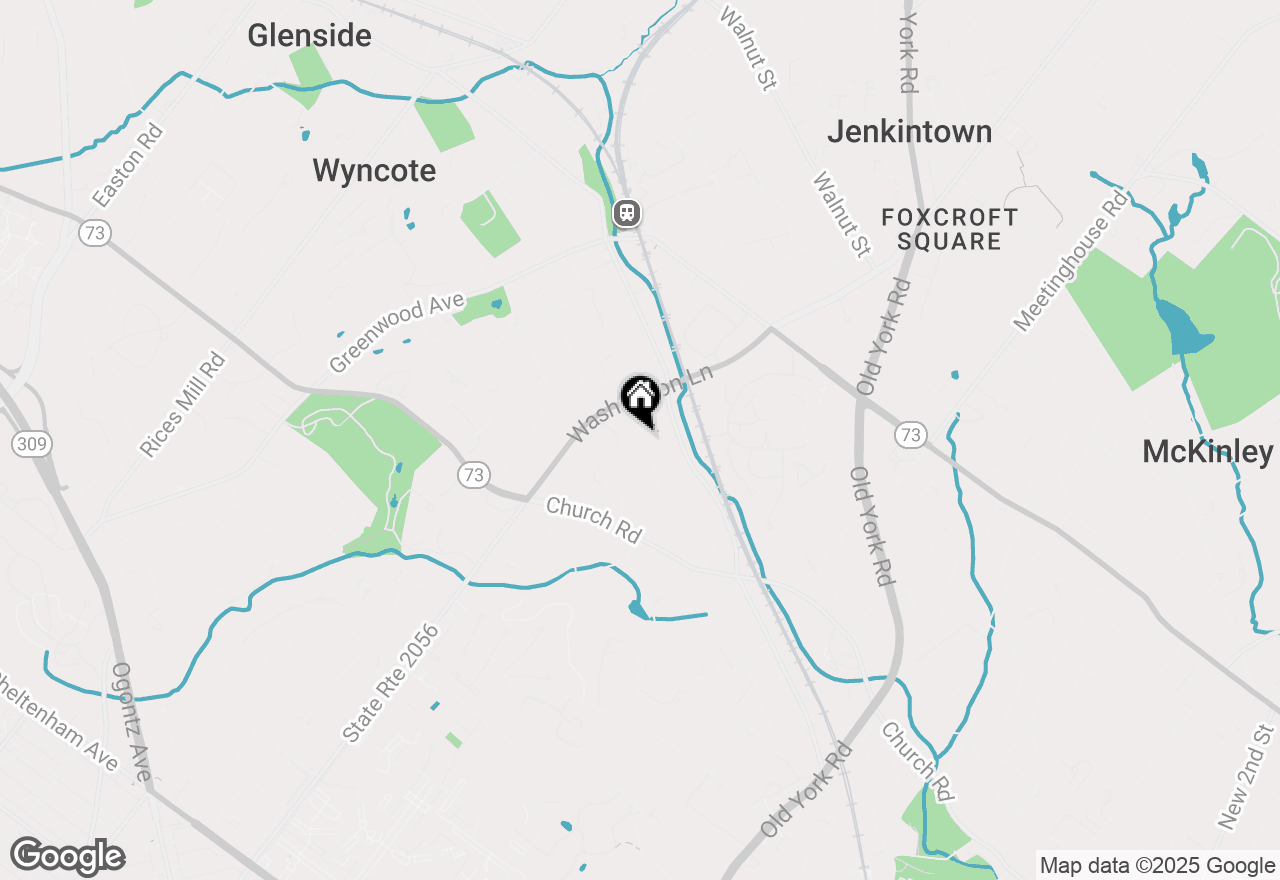 Map of 1026 Serpentine Lane, Wyncote, PA 19095