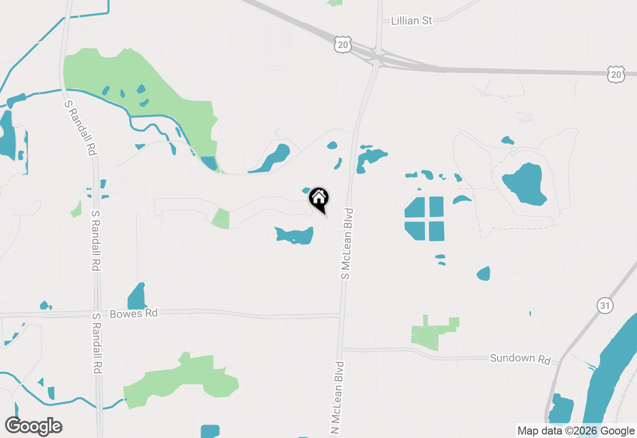 Map of 1534 Saint Andrews Circle, Elgin, IL 60123
